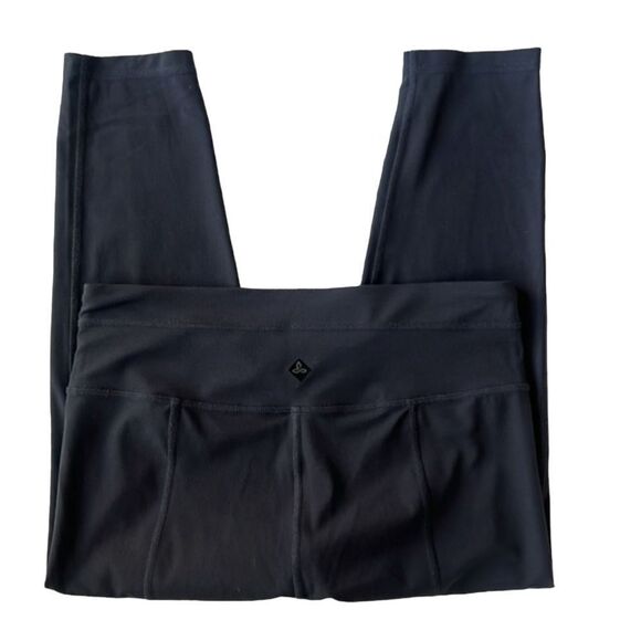 Prana women's Gray Cropped Workout Gym Yoga Activewear Leggings sz M - Picture 3 of 9